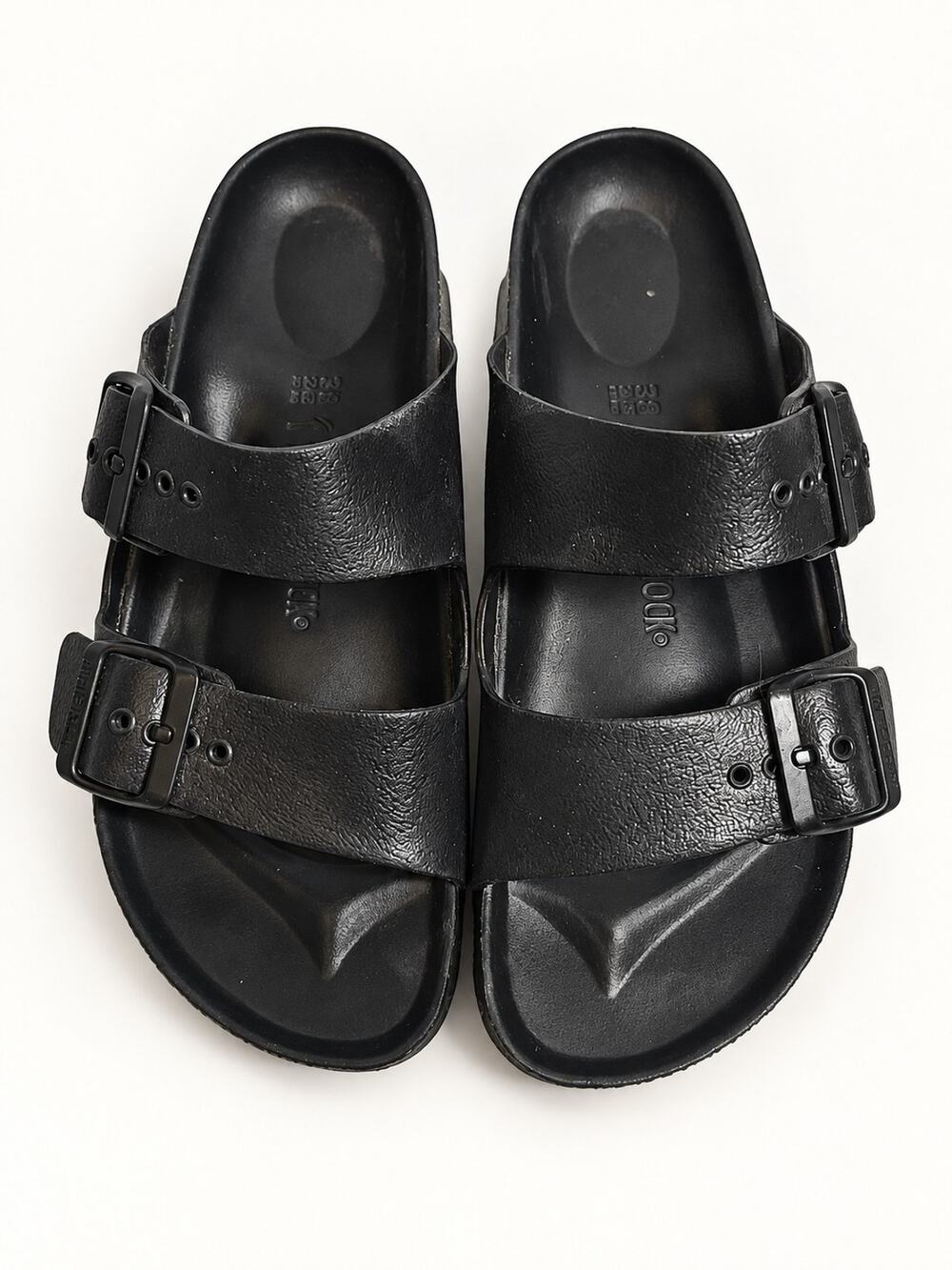 BIRKENSTOCK EVA Arizona Slide Sandals Black Size EU 38 US 7-7.5